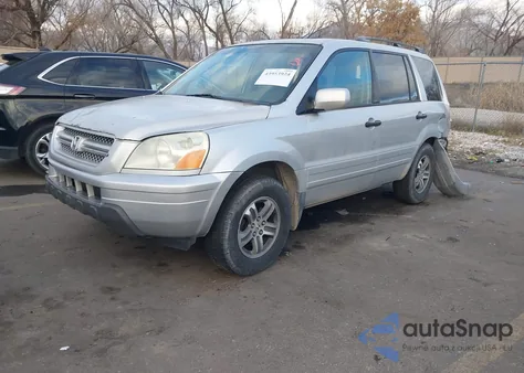 2005 Honda Pilot Ex-L из США, поврежденный, VIN 2HKYF18795H502704